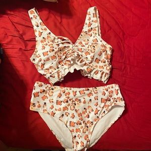 NWOT SHEIN Leopard High Waisted Bikini
